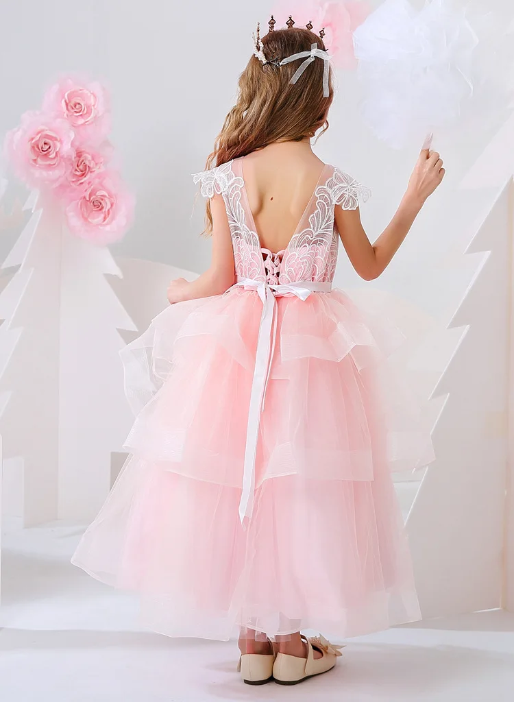 2022 Pageant Show Baby Flower Girl Dresses Kids Party Wear Dress For
