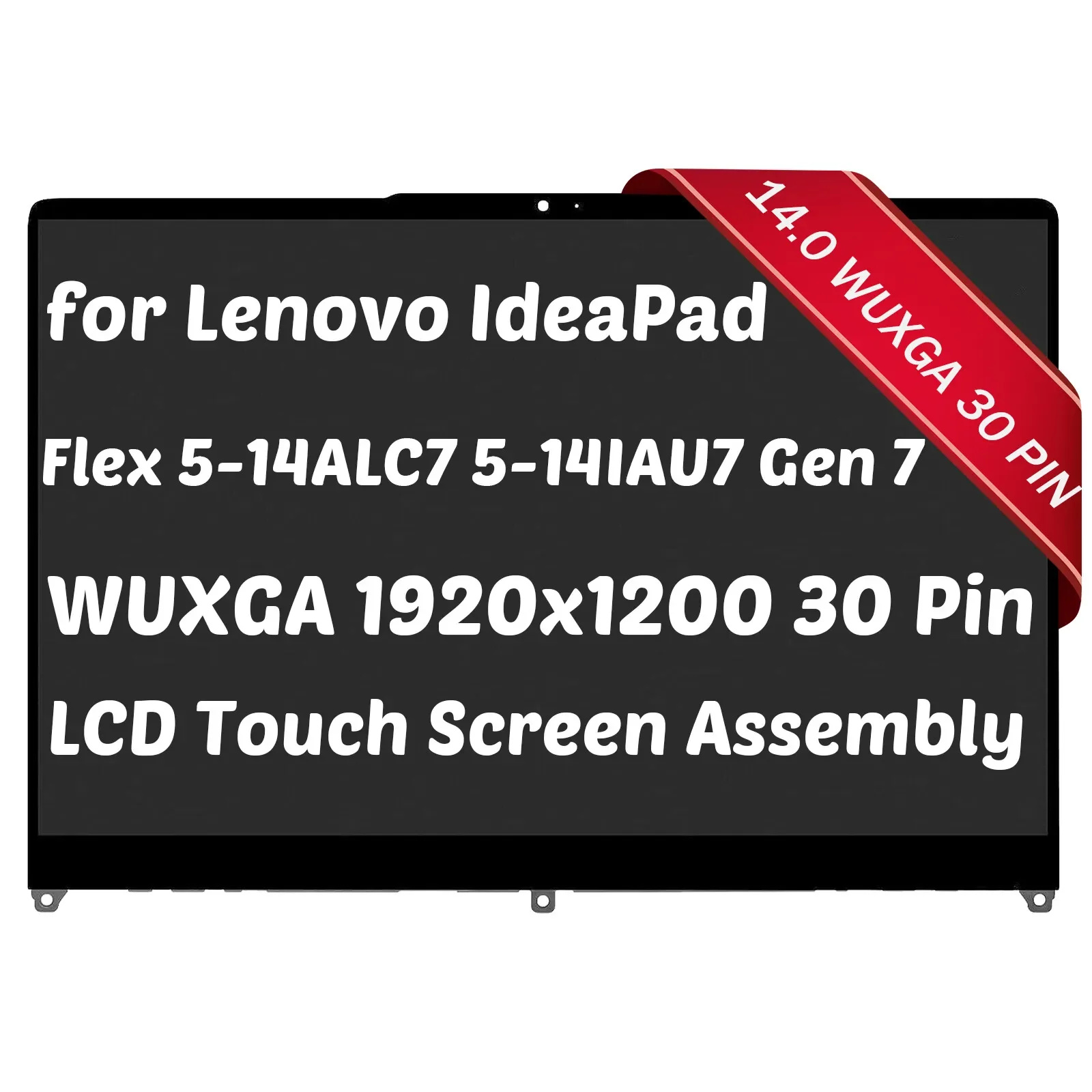 New 14" WUXGA Full HD Laptop LCD Screen For Lenovo - 1920x1080 Touch Panel Replacement