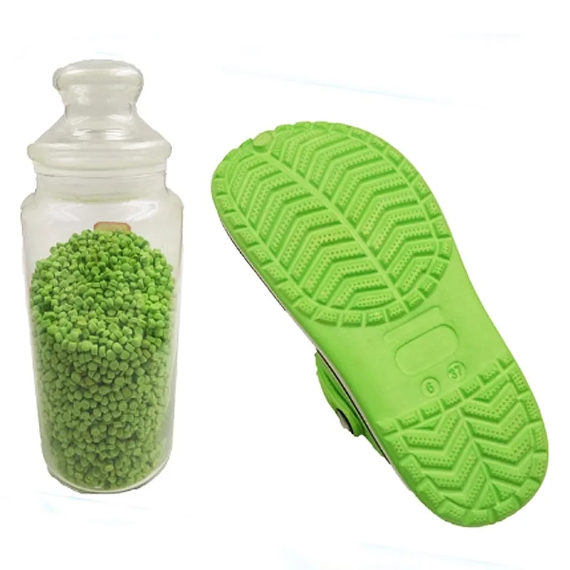 Wholesale Customized Modified Functional Raw Granule EVA Material Shoes slippers Clogs Sandals Spot Materials