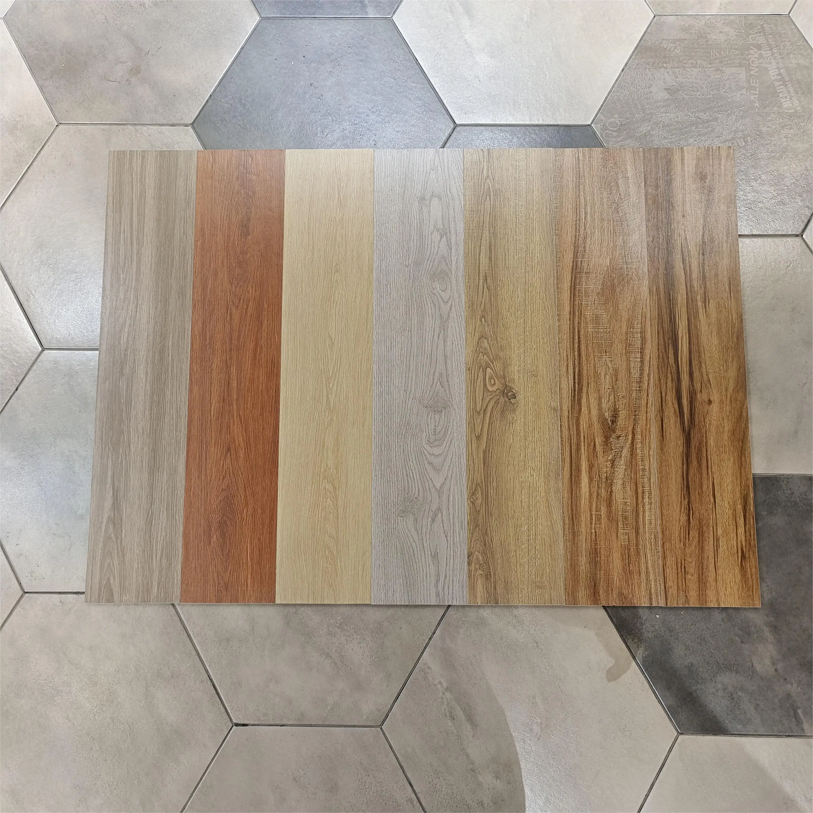 200x1000mm Full Body Wooden Ceramic Tiles For Living Room Solid