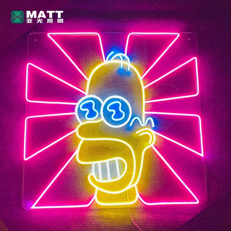 シンプソンズ　ネオンサイン　明かり調節機能付き シンプソンズ ネオンサイン 明かり調節機能付き ネオンサイン