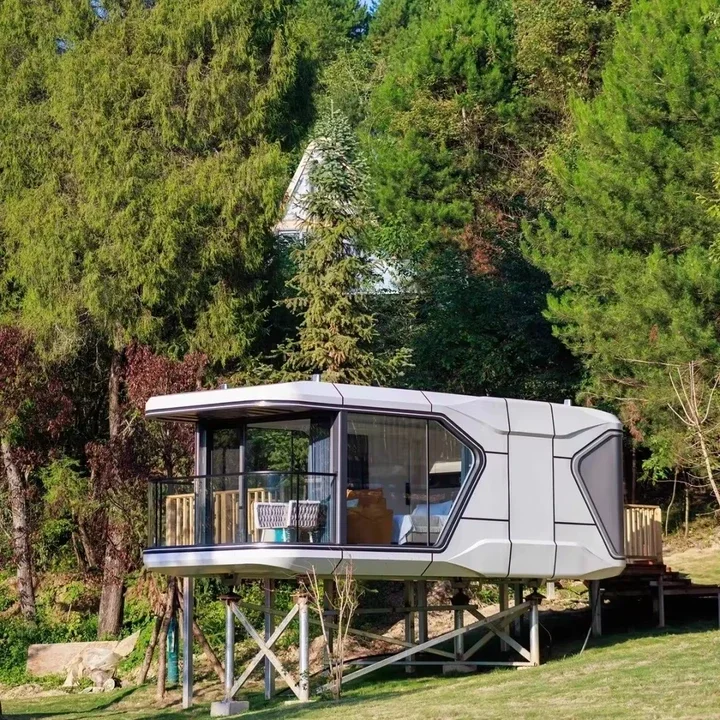 Portable Prefab Container House Space Capsule Bed Cabin Hotel Luxury 2 4 Bedroom Capsule House Tiny House