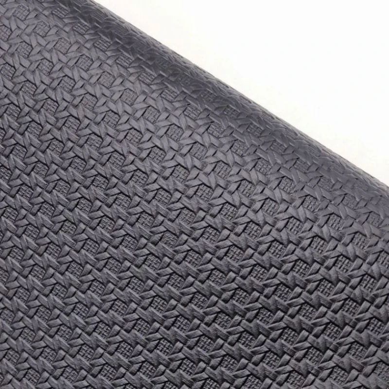 Woven PVC Synthetic Leather Fabric with 0.9mm Thickness and 140cm Width for Handbags and Furniture