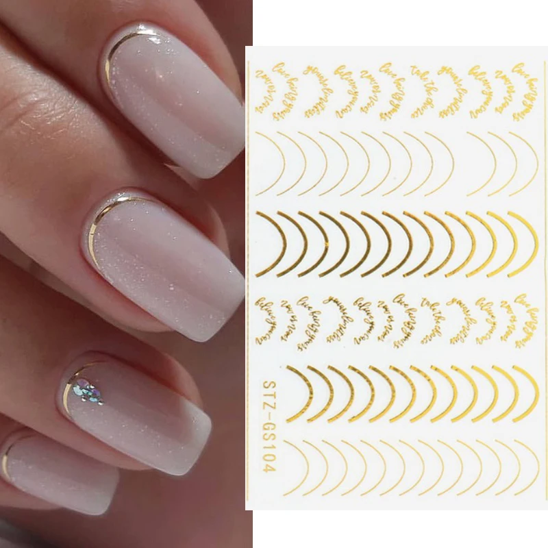Mwoot Nagelfolie Transfer Aufkleber – 10 Rollen, Rose Gold Sternenhimmel, DIY Nail Art, Holographisch & Glänzend