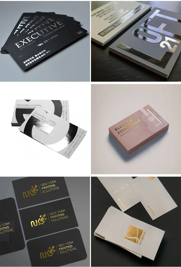 Fashion Light Pink Cotton Paper Business Card Hot Stamping Embossing ...