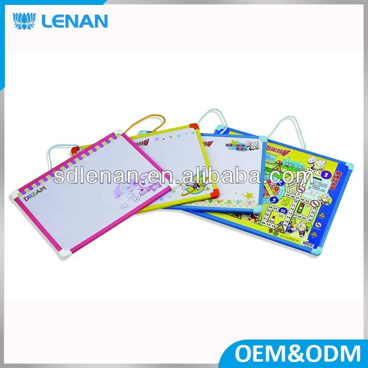 Маленькая белая доска, Детские магнитные наборы игрушек для рисования, белая доска для письма, белая доска с пластиковыми краями, мультяшная доска для детей