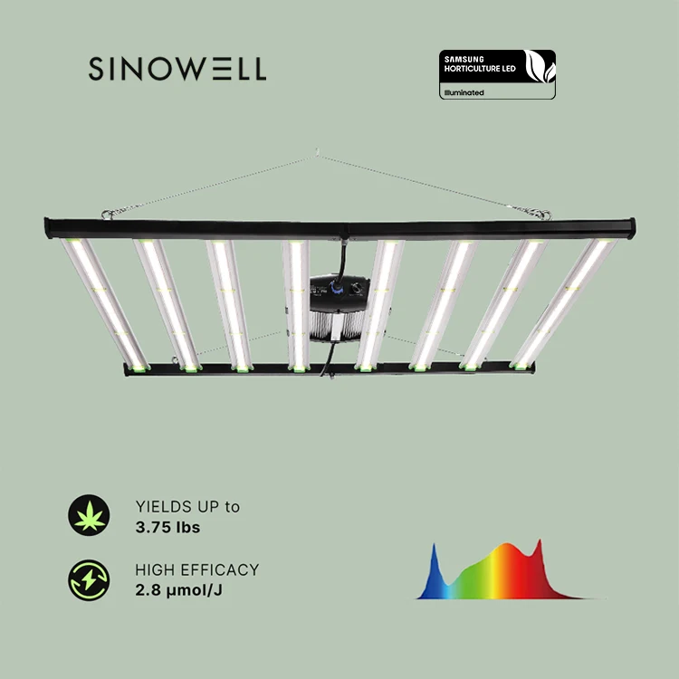Flexstar US/TH/CA in Stock Customized Spectrum Dimmable 4 / 6 / 8 / 10 Bars 2.8umol/J Dimmable LED Grow Light
