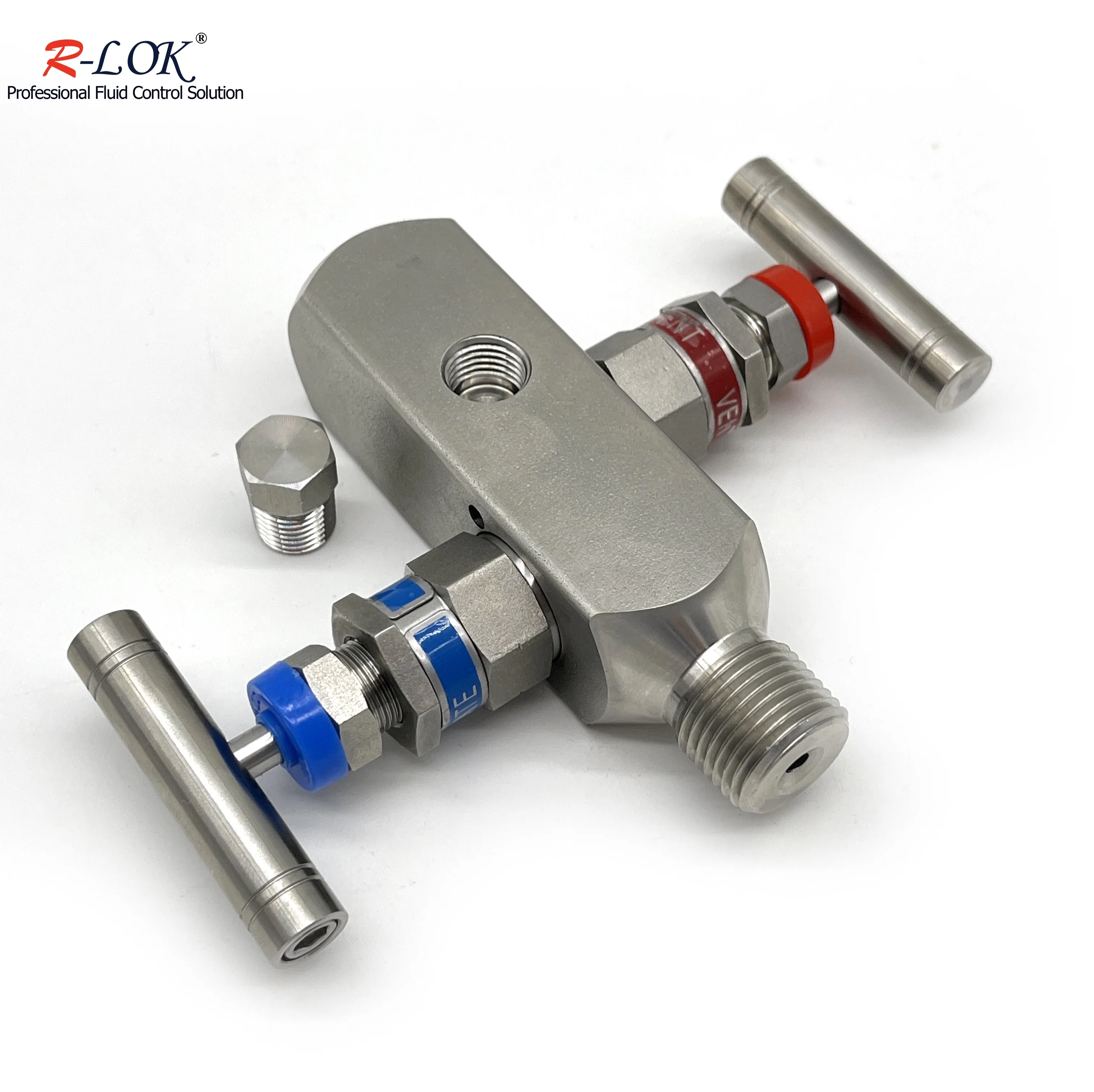 Double Block and Bleed Valve Gas Flow Gauge Valve Instrumentation Stainless Steel 2 Way Block and Bleed Valve Manifolds
