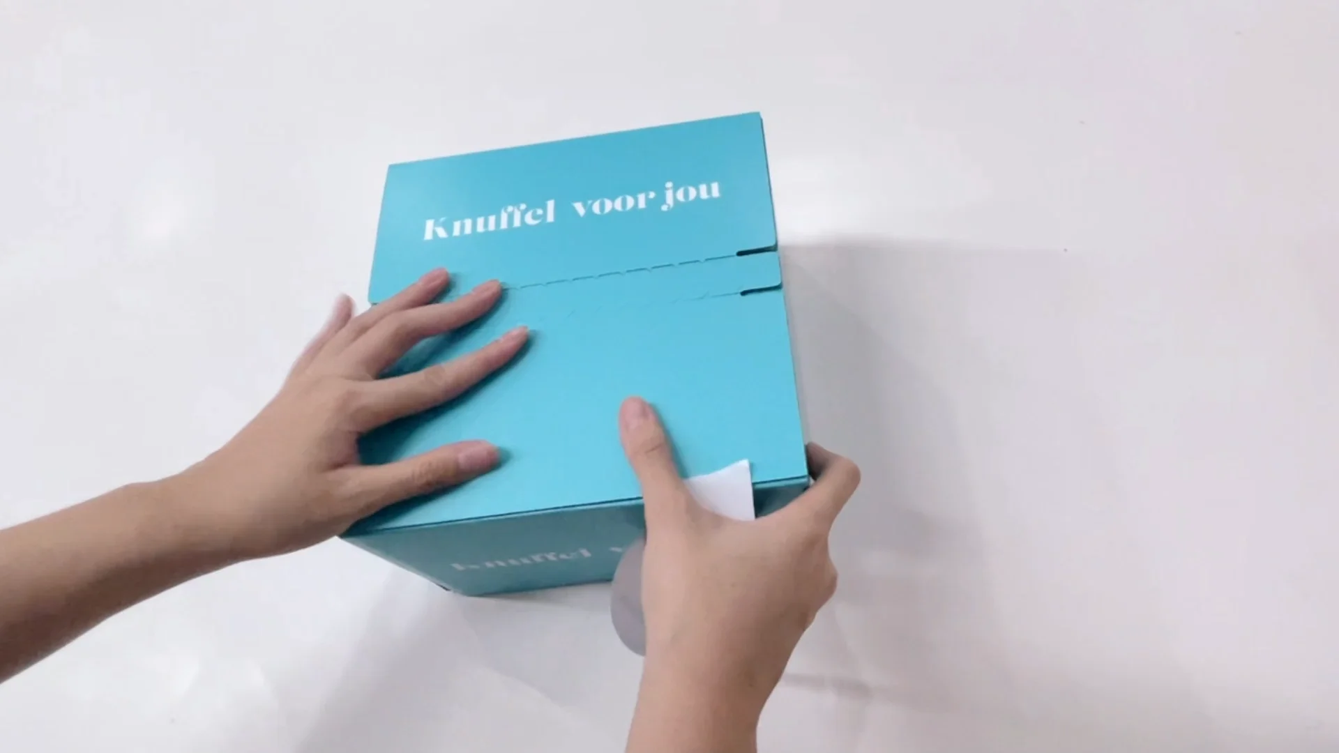 Sturdy storage box foldable packaging corrugated carton custom closing