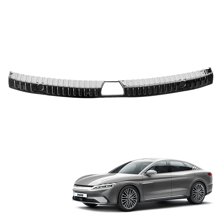 ABS Inner Trunk Door Sill Protector Car Rear Guard Bumper Sticker Panel Protector Trunk Threshold Guard Plate for BYD Han