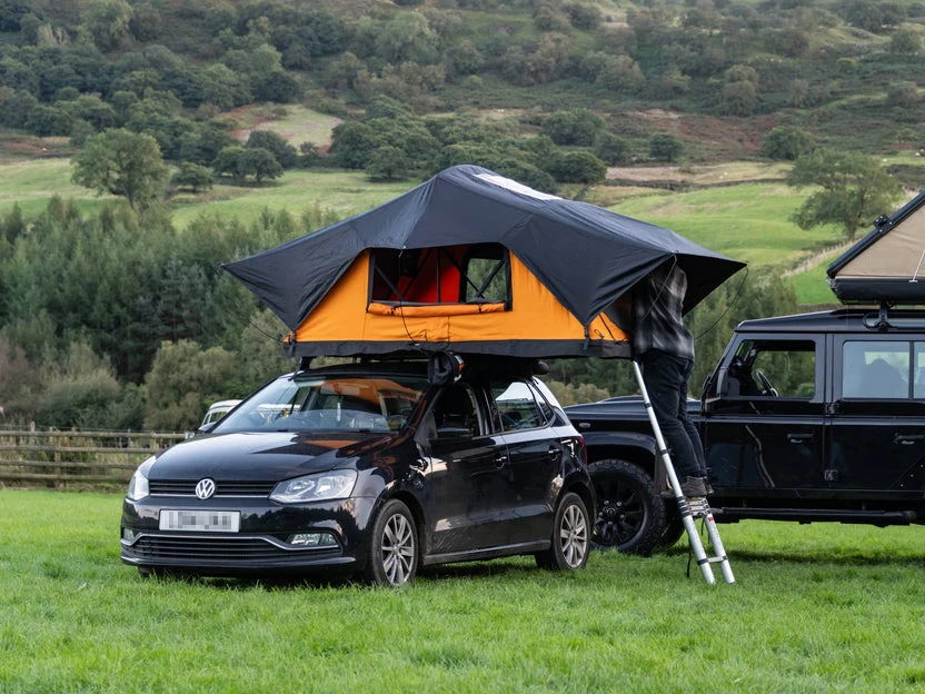 pickup truck roof tent BODY ARMOR 4X4 SKY RIDGE PIKE 2XL 3-PERSON DL-GM-1 Color:Gloss Taupe/Black/Clean Duty Security Glass Cage EXT-KIT-68