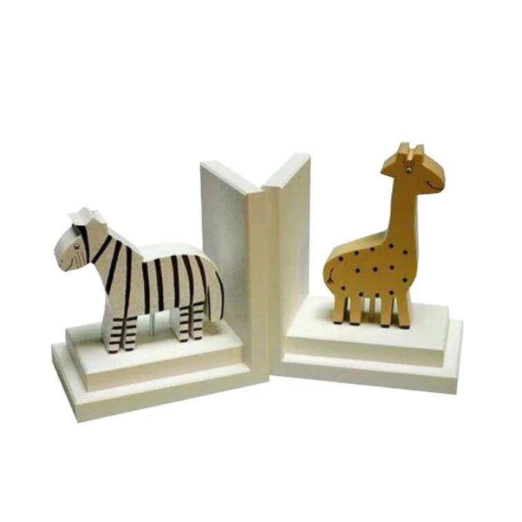 Деревянная детская Подставка для книг с изображением жирафа, слона, жирафа