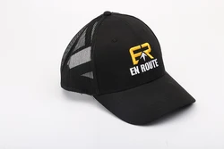 Высококачественные мужские спортивные кепки с сеткой на 5 панелей пользовательская трафаретная печать логотипа вышивка