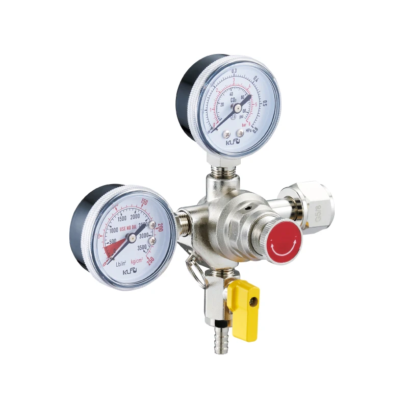 Economy Co2 Pressure Regulator for Draft Beer Homebrew Kegerator CGA320 G5/8 W21.8 Inlet