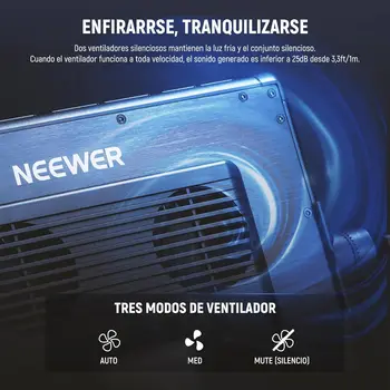 NEEWER PL60C RGB Panel LED Luz De Video App/2.4G/Control DMX, RGBCW Iluminacin Estudio Fotografco Pro/V Batera Alimentado product image