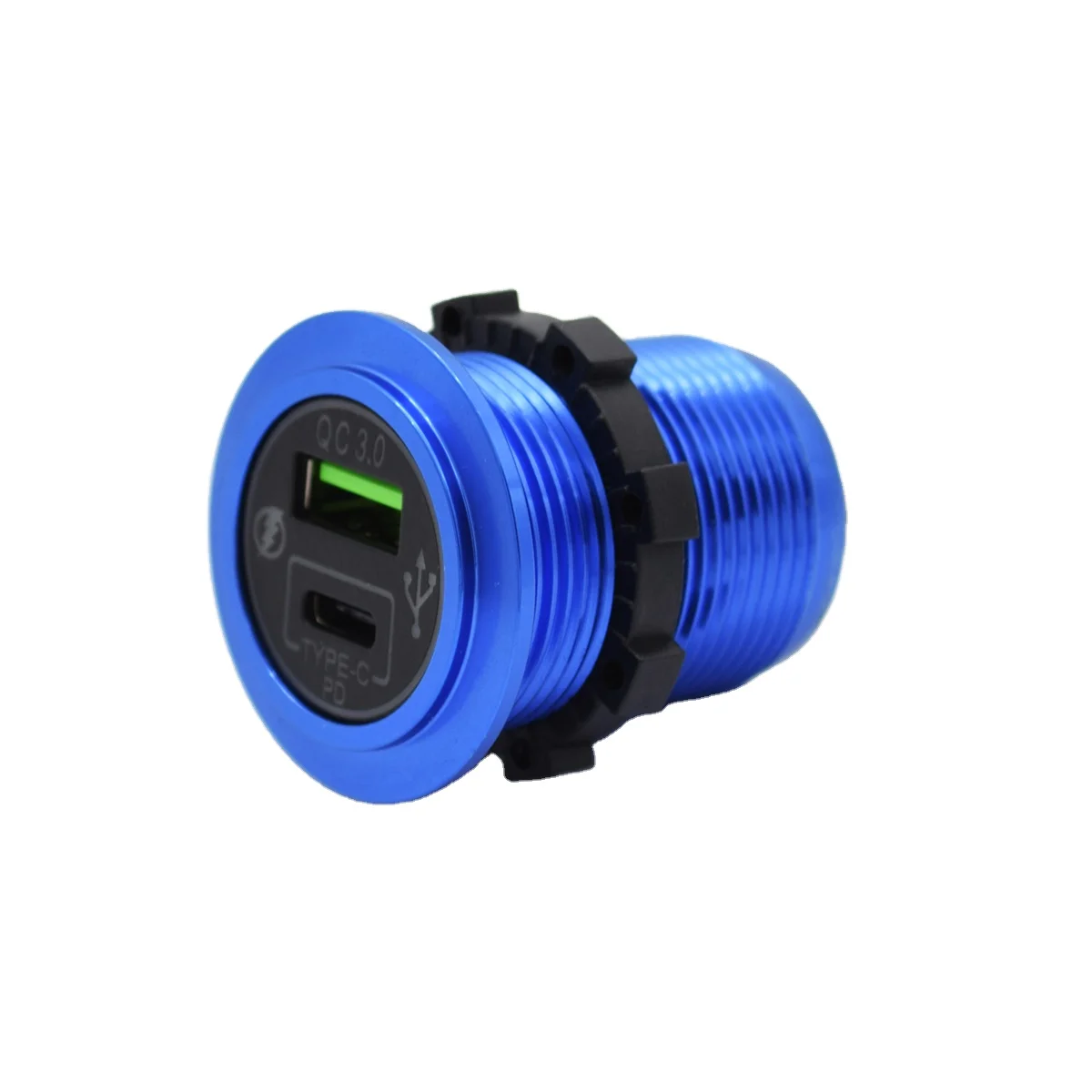 Presa USB Pannello Per Auto Con PD 36W, QC3.0 22.5W, Voltmetro LED, Interruttore, Presa Accendisigari, 12-24V Per Camper, Barca, Camion