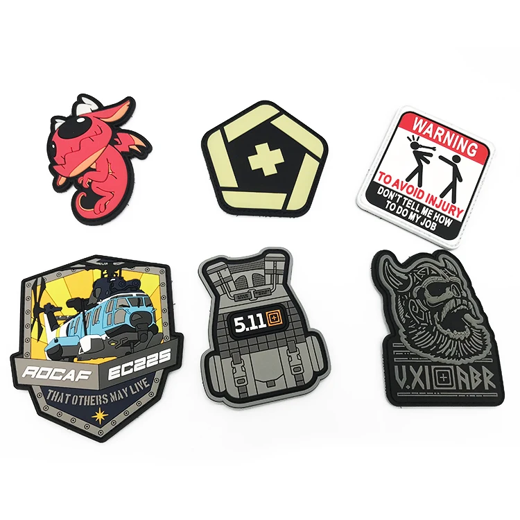 PVC Patch Morale Patch Customize Rubber Patch Iron on 