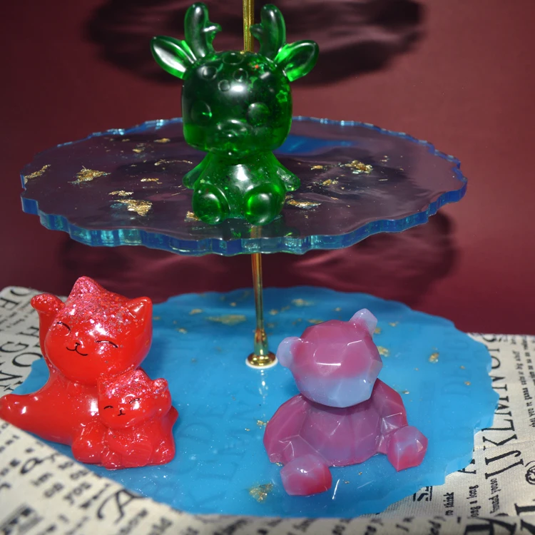 По индивидуальному заказу 3 яруса форма для выпечки тортов DIY десерт круглый Каботажное Судно стенд эпоксидная смола силиконовый лоток