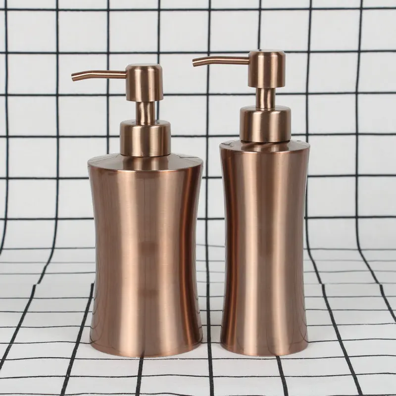 Custom Retro-Style Stainless Steel Soap Dispenser Modern Home and Hotel Bathroom Liquid Pump Capacity Color Options Available
