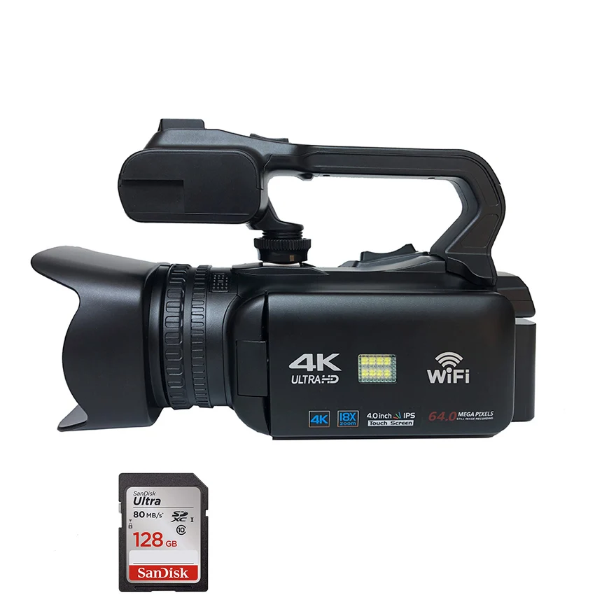 Wholesale Manufacture Supply 4K Digital Video Camera 64MP WIFI