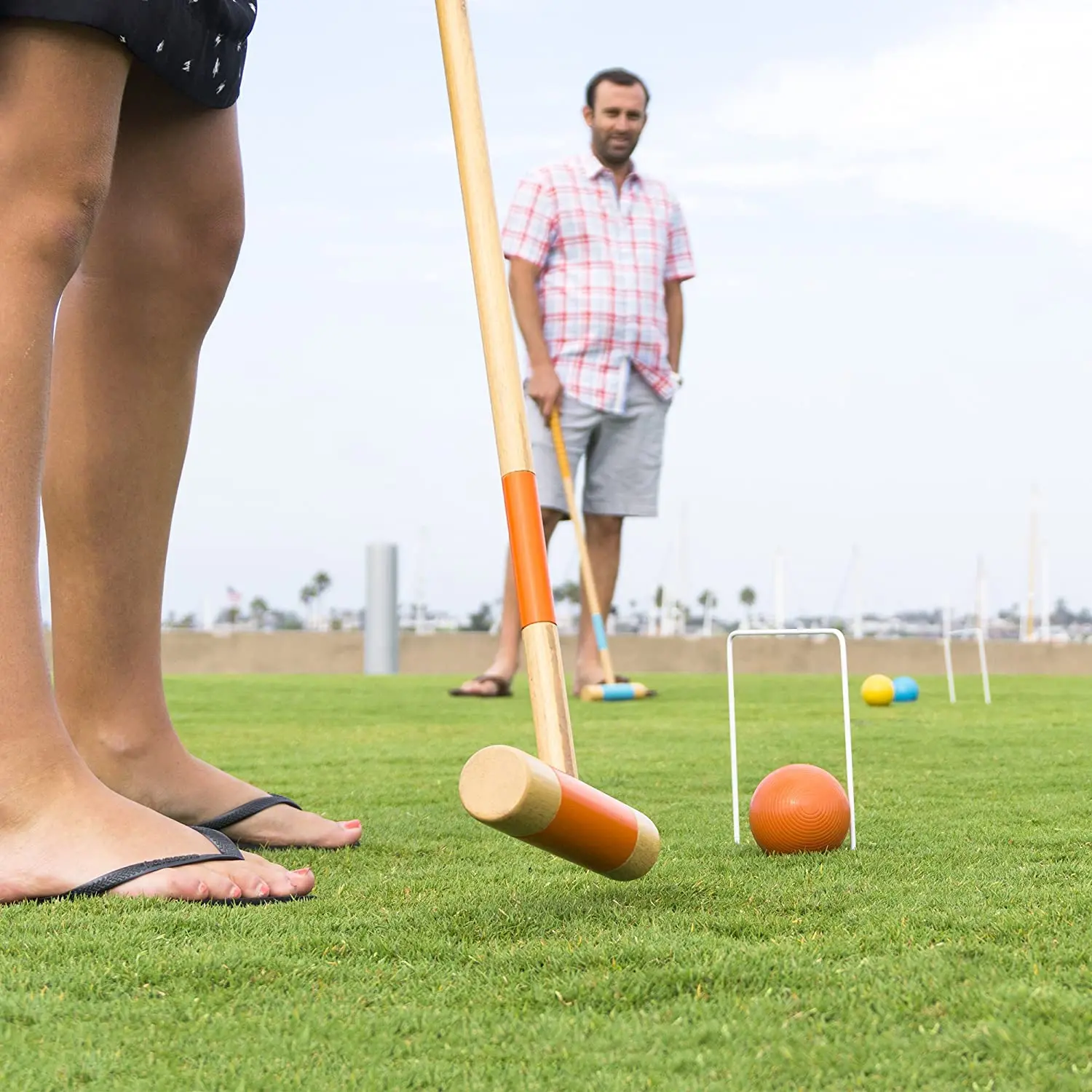 sillervan bolas boche madeira - conjuntos bocha quintal bolas petanque jogos  quintal ao ar livre família bocci jogo jardim para quintal, gramado, praia,  7 cm diâmetro valioso : : Esporte