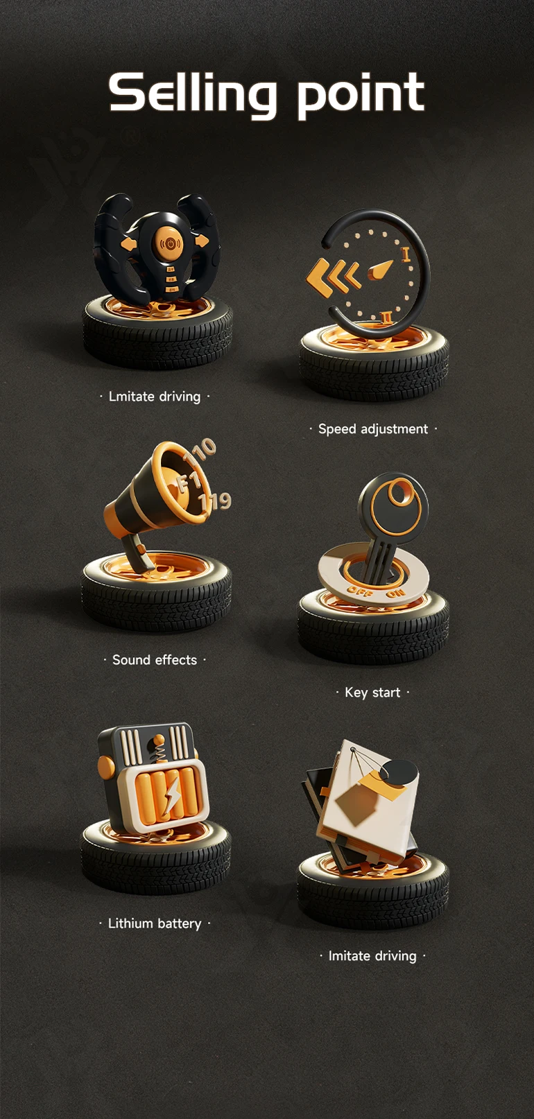 Chengji Racing Car Electronic Adventure Game Steering Wheels Toys Kids Educational Desktop Simulation Steering Wheel Toy Game