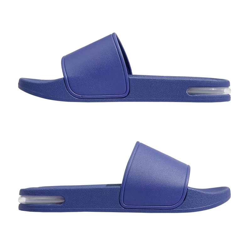 Customizable Flat Slide Sandals with Open Toe Men's and Women's Bedroom Slippers Air Bubble Slide Shoes to Personalize