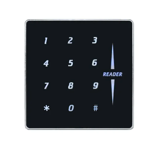 CR02 Ultra-thin Metal Case RFID Keypad Wiegand Card Reader Wiegand Reader Access Control Door Lock system