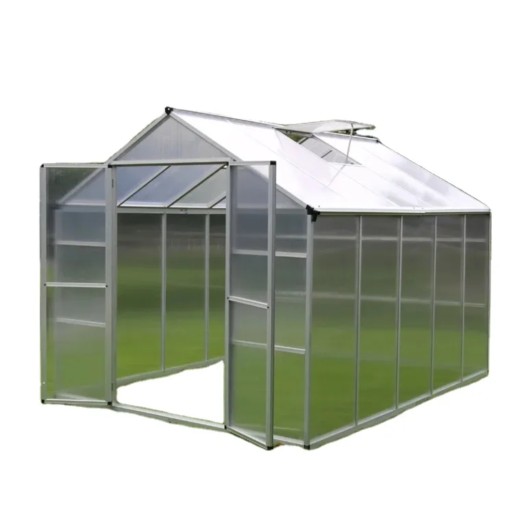 Настраиваемый 5x5 алюминиевый оцинкованный стальной каркас теплицы современный сад водонепроницаемый лист легко собирается 1680D зеленый рост