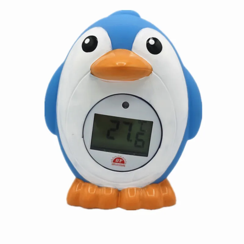 ICTI Passed Factory Digital Floating Temperature Alarm Bath Quick Set Waterproof LCD Display Battery Powered House Shape Max Min