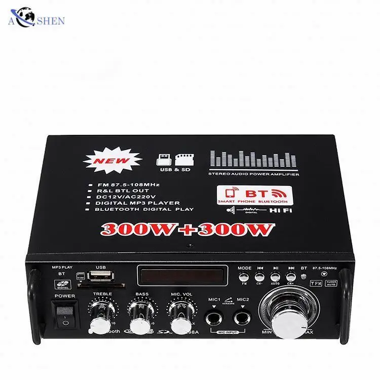 AOSHEN Sound Radio 2 Channel Home Bt With FM Car Equalizer Amplifier Board