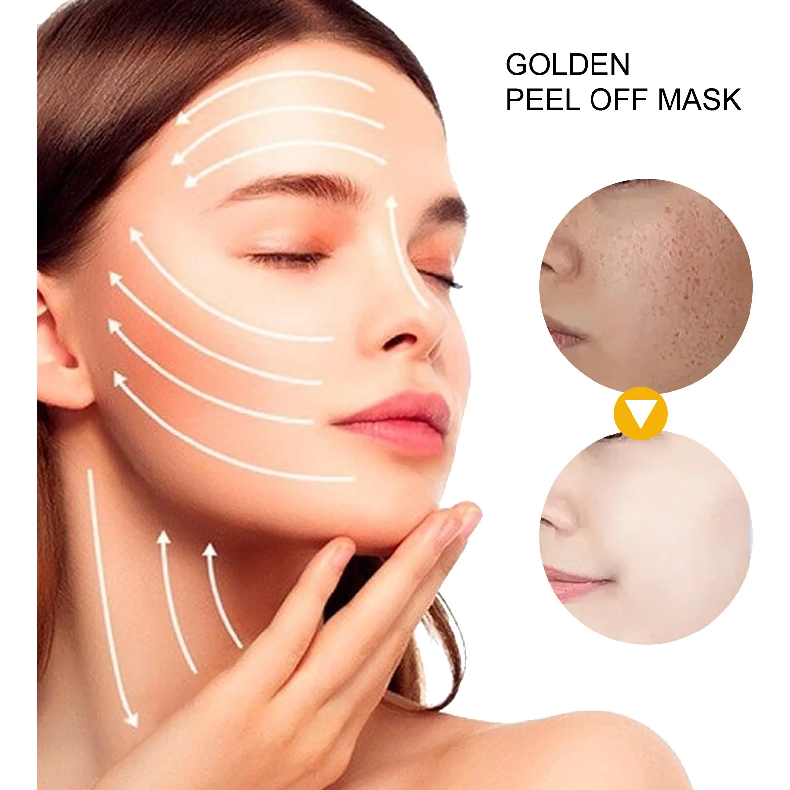 Private Label Face Peel Off Mask 24k Korean Anti Aging Facial Cleansing ...