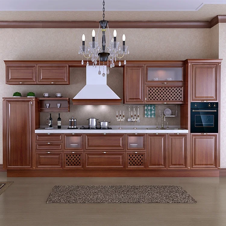 Free CAD Design Birch Wood Kitchen Storage Cabinets All Sets Furniture  Brown Kitchen Cabinet - China Kitchen Cabinet, Kitchen Cabinet Design