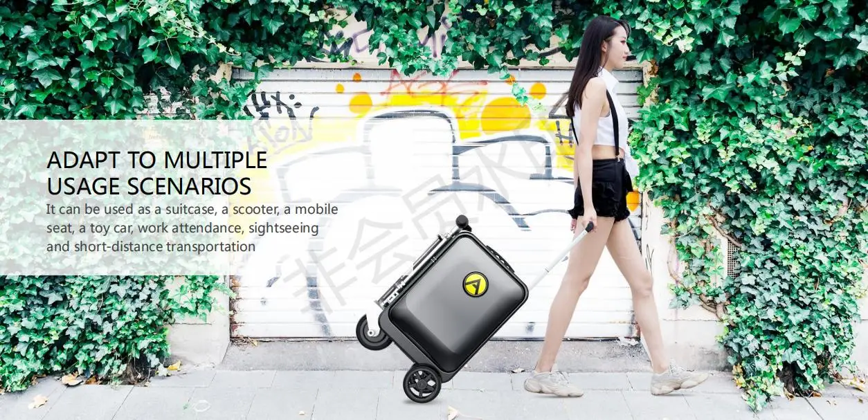 SE3S electric luggage travel riding suitcase the ultra-light mobility scooter for the elder 20L Max Load 110Kg 37V USB charging