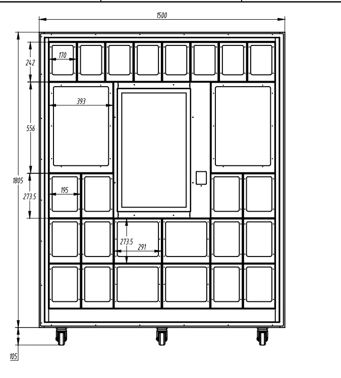 Automatic Locker Vending Machine Coin Credit Card Token Payment System Gift Exchange Cabinet for Shopping Mall factory