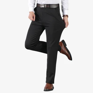 High Quality Wholesale Men's Slim Fit Suit Pants Solid Color Casual Business Trousers