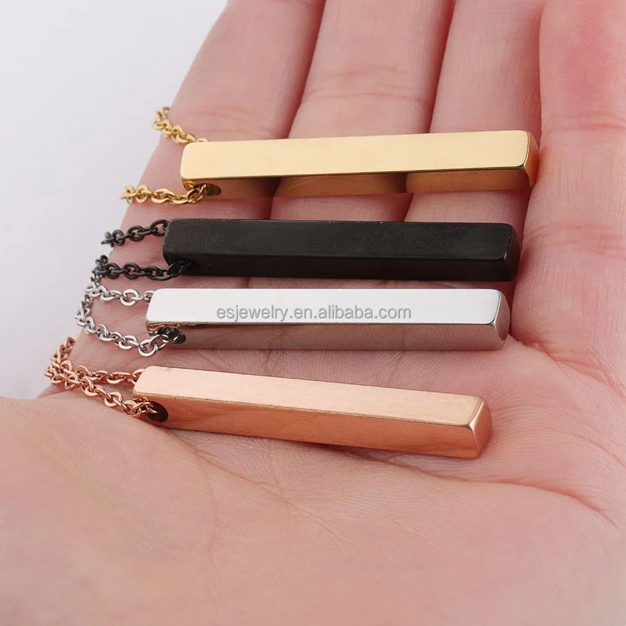 Hot Sale 5mm*40mm Minimalist Jewelry Engraving Blanks Stainless Steel ...