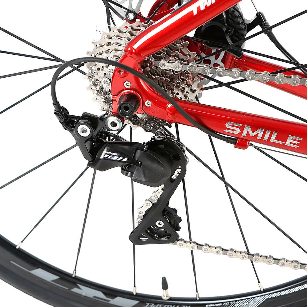 TWITTER Bicycle SMILE 700C 22 Speed Disc Brake 142mm Aluminum Alloy 7005 Racing Road Bike
