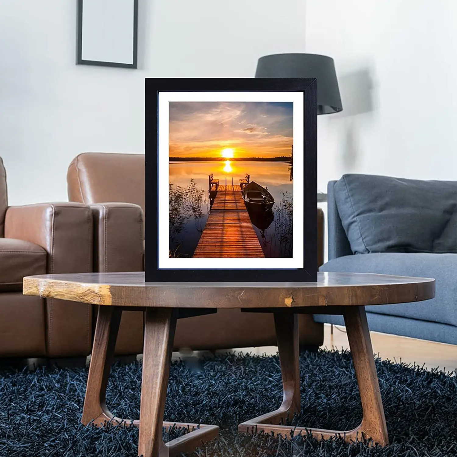 Modern Simple Stylish Black Wooden Photo Frames For Wall Display