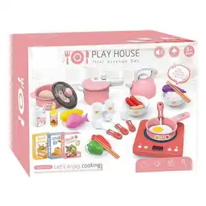 EPT Best Selling Plastic Pretend Play Cooking Children's Kitchen Toys for Preschool Girls