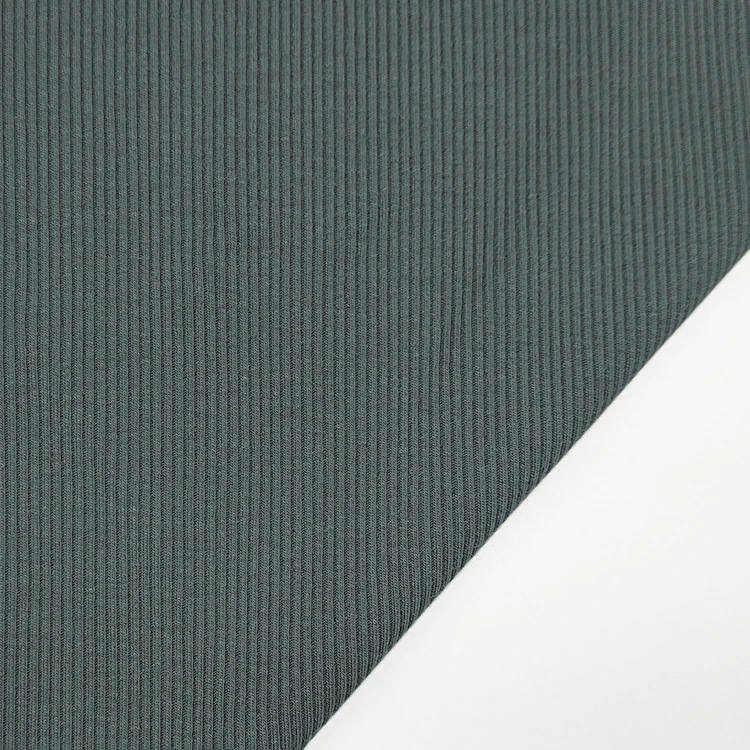 Sustainable Modal Stretch Fabric Rib Material, Plain Dyed Modal Cotton Rib Fabrics for Women Clothing/ manufacture