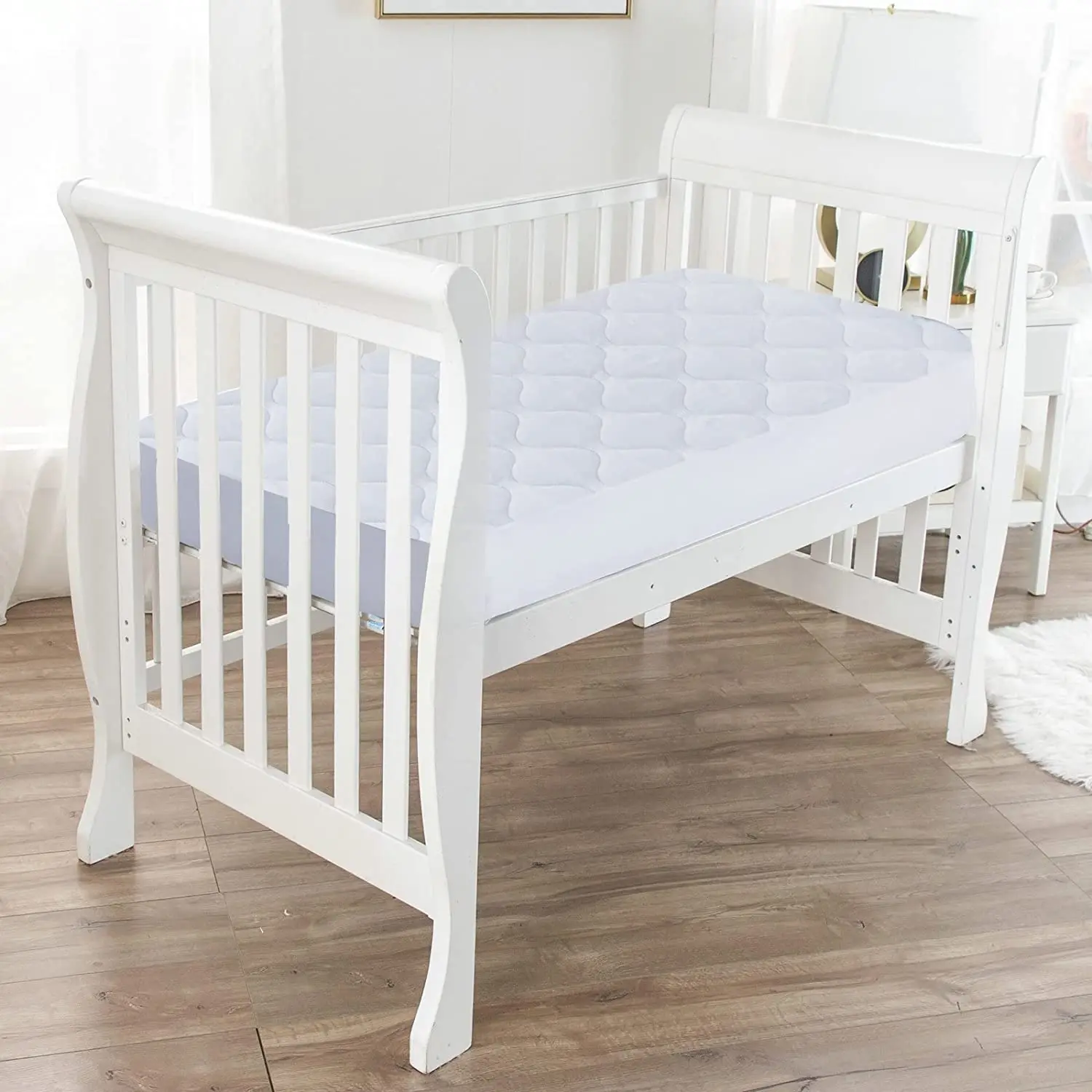 Without Noiseless Mini Crib Mattress Protector 100 Waterproof Bamboo