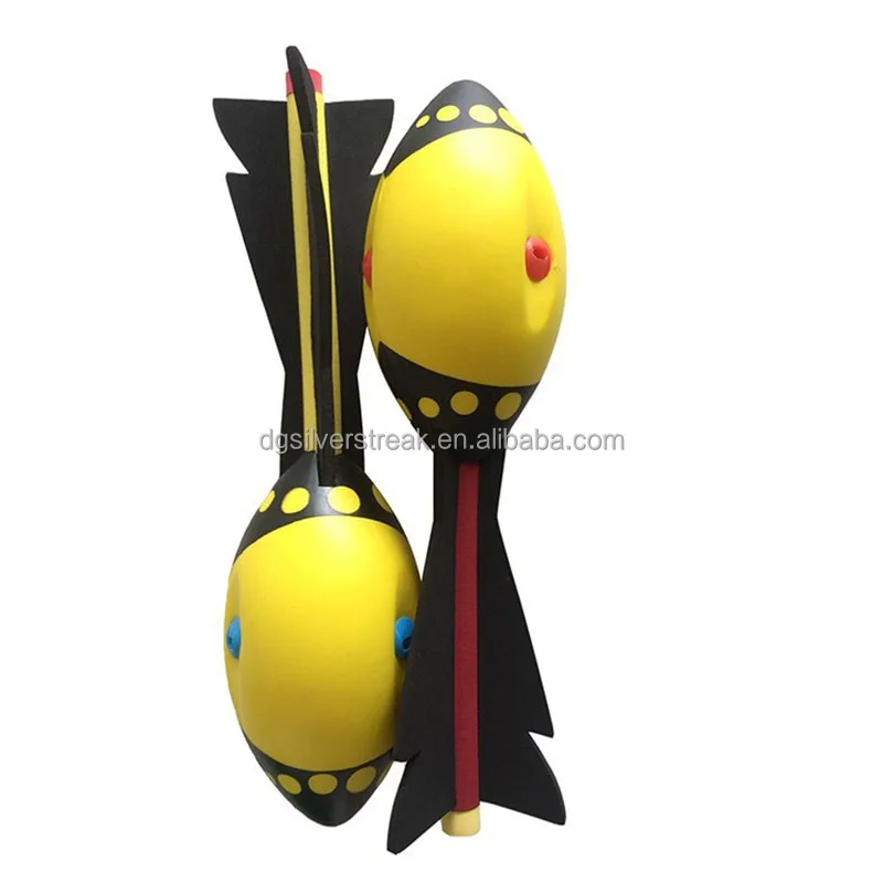 Factory Customize LOGO Whistling Throwing Rocket Flying Ball  Sports Rocket Vortex Aero Howler Missile Ball for Children