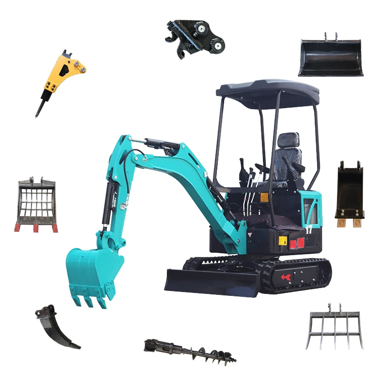 Free Shipping!! Chinese Mingyang MY17 Mini Digger Bagger Crawler Excavator 1 Ton Mini Excavator with EPA EURO 5