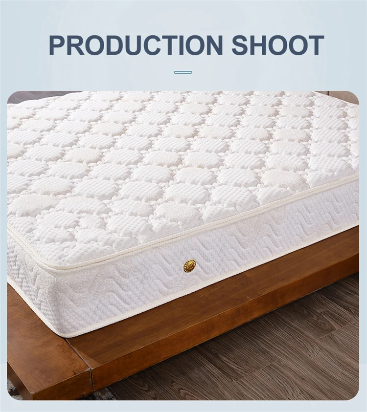 bedrooms 2021 modern home furniture euro pillow top pocket spring mattress  cover upholstery fabric mattress