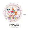 10 pièces d'assiettes de 7 pouces