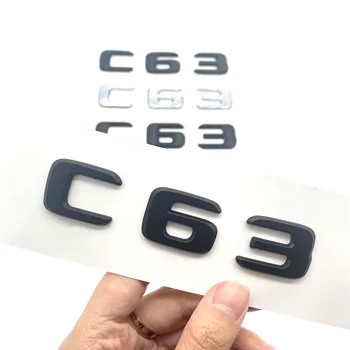 ABS Car Rear Tail Trunk Emblem Badges Logo Stickers For Mercedes Benz E63 C63 S63 E400 C400 C43 C300