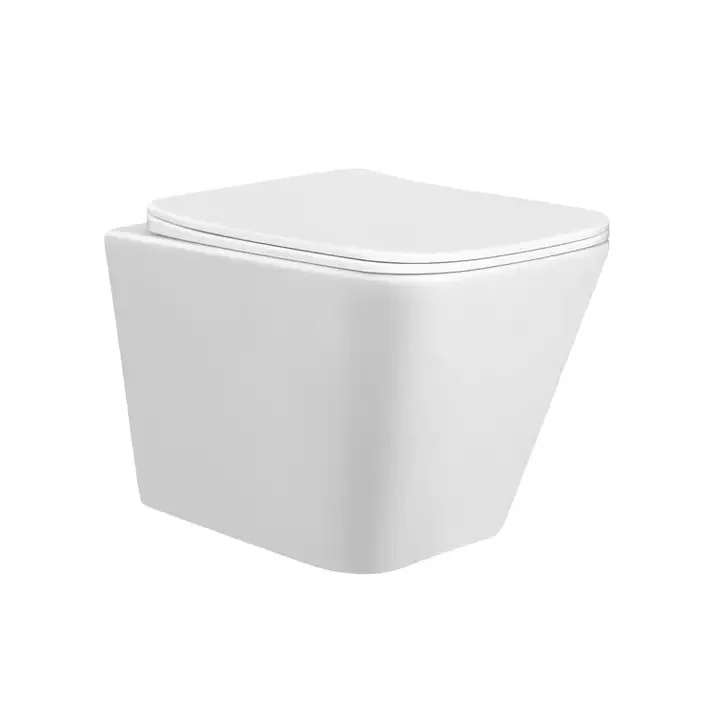 Aidibath Hot Square Shape Wall Hung Toilet Wash Down Style Ceramic Sanitary Ware Wall Hung Toilet