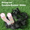 Double Head Colorful Dildo(with Harness)