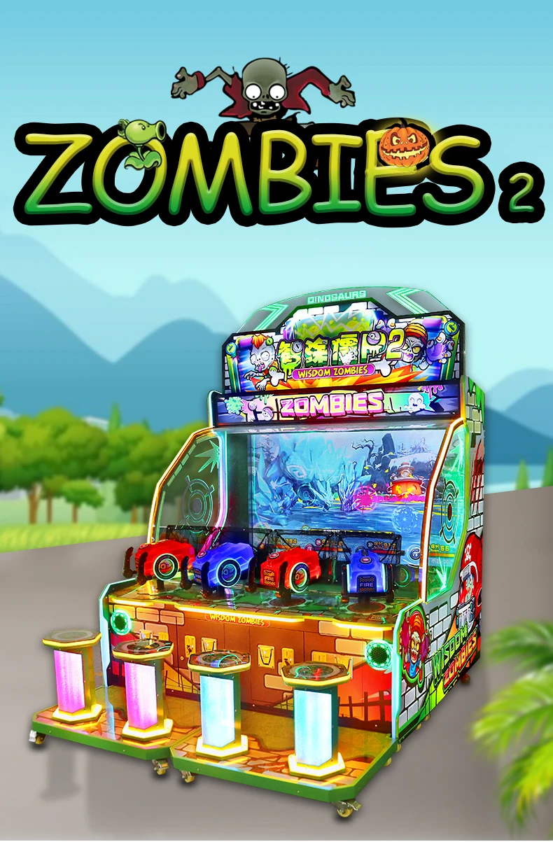 Zombies Water Shooting Arcade Game Machine Plants Vs Zombies Crazy